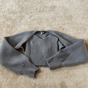 Two piece gray sweater size S